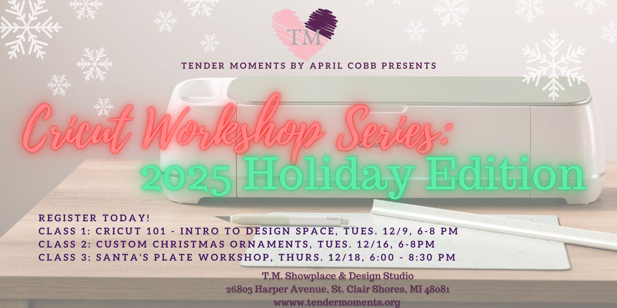 Cricut Classes - Holiday Edition (Multiple Dates)