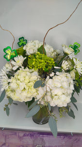 Lucky Leprechaun | St. Patrick's Day | Green & White Bouquet