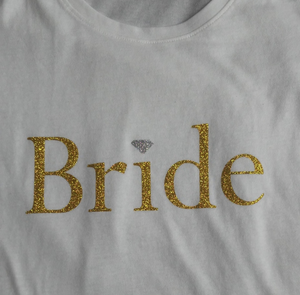 Silver & Gold Bling Bride T-Shirt