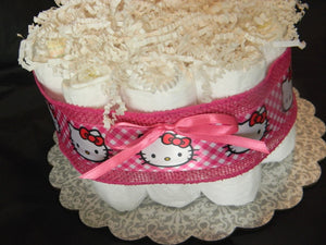 Hello Kitty Diaper Cake (Mini)