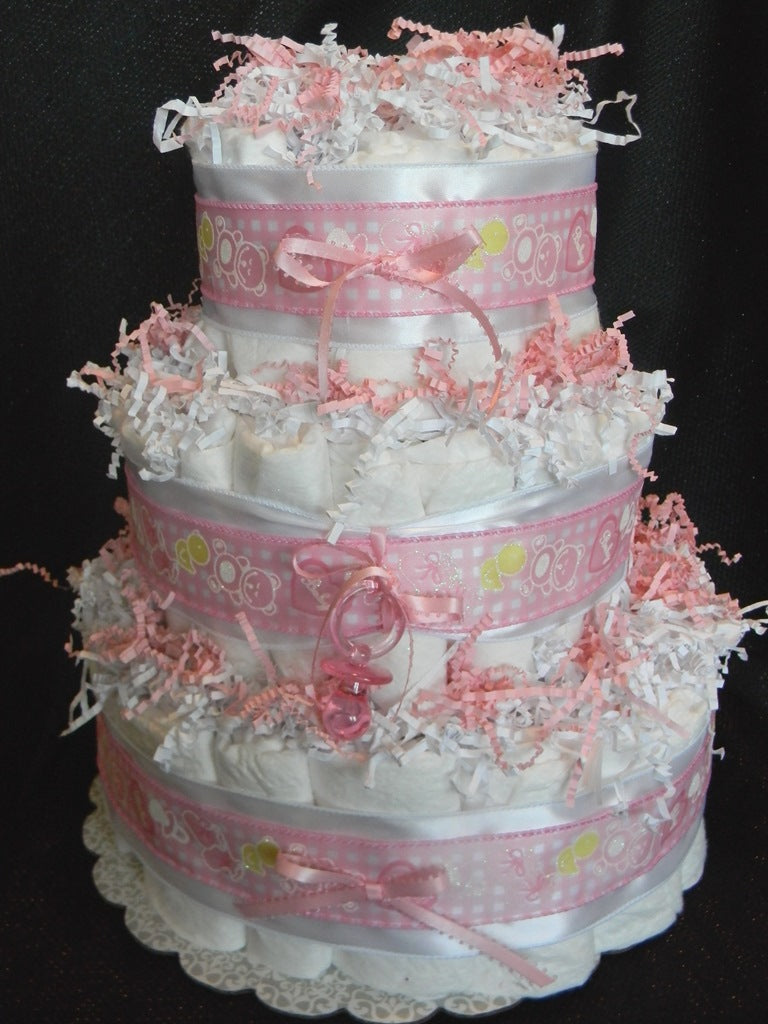 Diaper cakes gifts for newborn girls - Fedel Diaper Cake Gifts